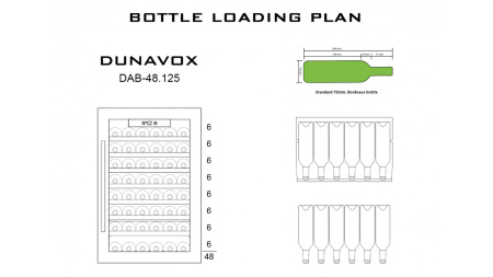 Винный шкаф Dunavox DAB-48.125B