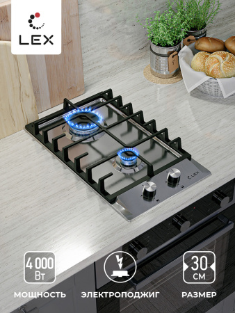 Газовая варочная поверхность LEX GVS 321 IX