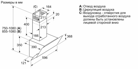 Вытяжка Bosch DWK065G20T