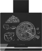 Наклонная вытяжка KRONA DOMENIKA 600 BLACK/INOX S