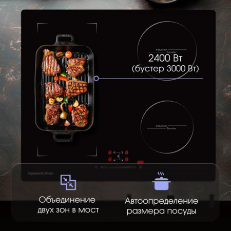 Индукционая варочная панель Zigmund & Shtain CI 46.6 B