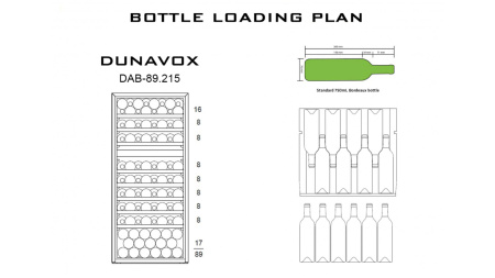 Винный шкаф Dunavox DAB-89.215DB