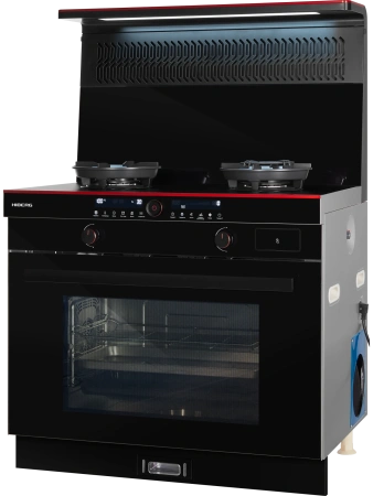 Газовая плита Hiberg S-FEG 92 с вытяжкой i-VM 9120