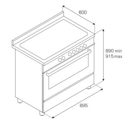 Варочный центр Bertazzoni MAS906MFESXT