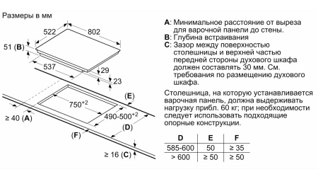 Индукционная варочная панель Bosch PXV851FC1E