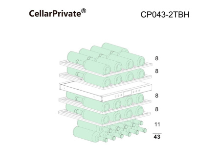 Винный шкаф Cellar Private CP043-2TBH