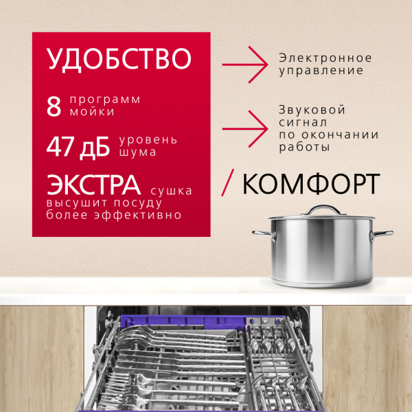 Встраиваемая посудомоечная машина Hansa ZIM408EH