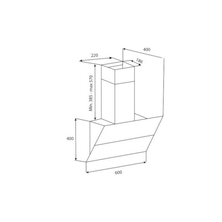 Каминная вытяжка Korting KHC 65070 GB