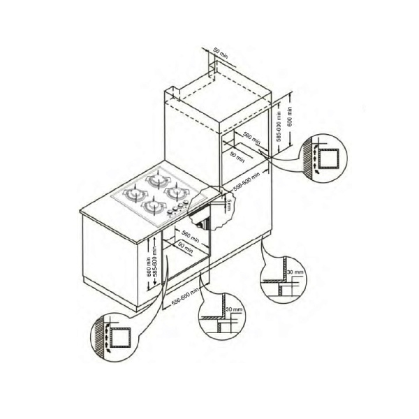 Шкаф духовой электрический Evelux EO 640 IR