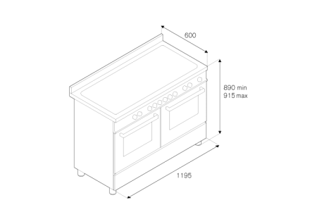 Варочный центр Bertazzoni PRO1206GMFEDXT