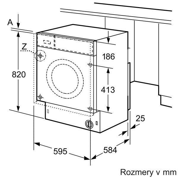 Встраиваемая стирально-сушильная машина Bosch WKD28543EU