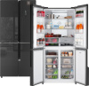 Холодильник Weissgauff WCD 450 Inox Glass NoFrost Inverter