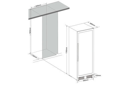 Винный шкаф Cellar Private CP165-1TB