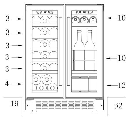 Винный шкаф Temptech Sommelier SOM2DX60DRB