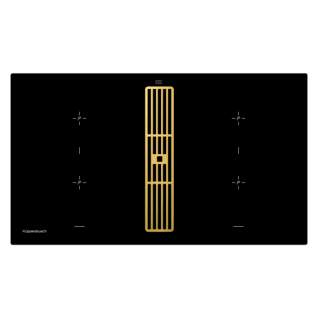 Индукционная варочная панель с вытяжкой Kuppersbusch KMI 9850.0 SR Gold