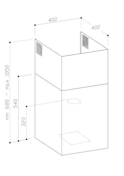 Настенная вытяжка Sirius MO 210 B