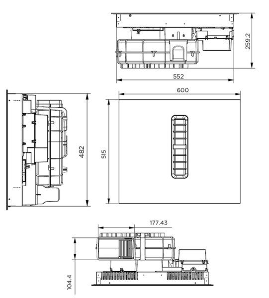 Индукционная варочная панель Maunfeld MIHC604SF2BK