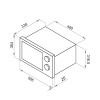 Микроволновая печь встраиваемая HOMSair MOB201S