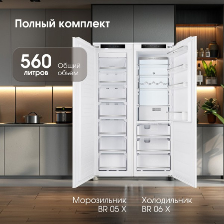 Встраиваемый холодильник Zigmund & Shtain BR 06 X