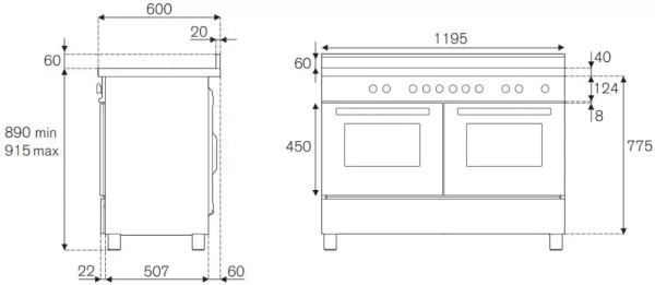 Варочный центр Bertazzoni HER125I2ENET