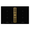 Индукционная варочная панель с вытяжкой Kuppersbusch KMI 8500.0 SR Gold