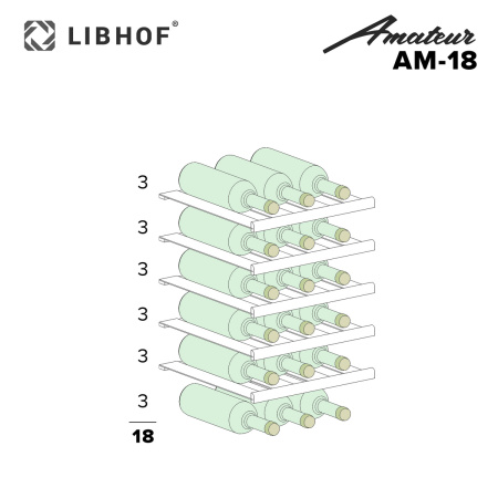 Винный шкаф Libhof Amateur AM-18 Black