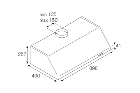 Вытяжка настенная / встраиваемая Bertazzoni KU90PRO1XA