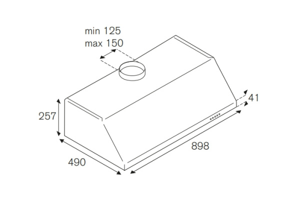 Вытяжка настенная / встраиваемая Bertazzoni KU90PRO1XA