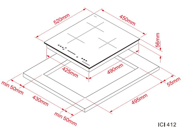 Варочная поверхность KUPPERSBERG ICI 412