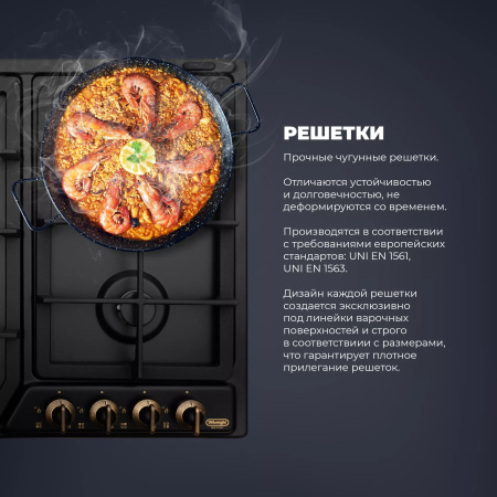 Газовая варочная панель Delonghi ANF 46 PRO RUS