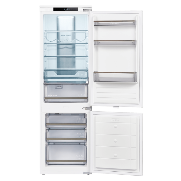 Холодильник-морозильник встраиваемый MAUNFELD MBF17754NFWHGR LUX Inverter