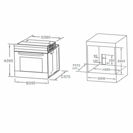 Электрический духовой шкаф Midea MO67003GB