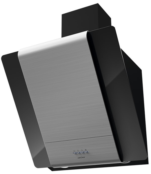 Вытяжка Krona TALLI 600 INOX/BLACK GLASS 3P