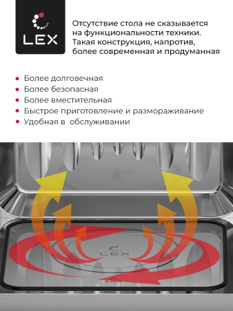 Микроволновая печь LEX BIMO 20.07 INOX