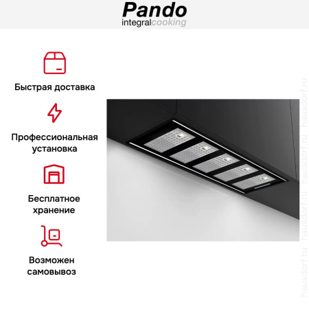 Вытяжка Pando GTI/810 NEGRO V.1050 ECO SEC PLUS