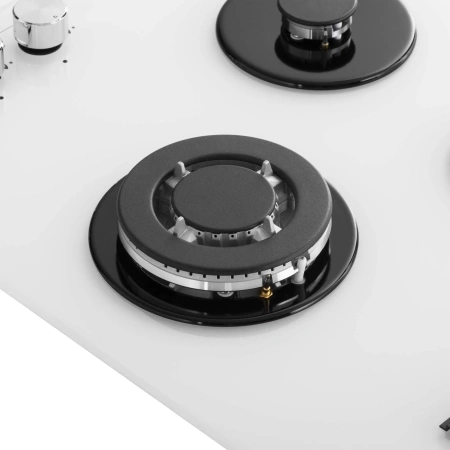 Газовая варочная панель Meferi MGH453WH GLASS POWER