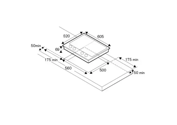 Панель варочная газовая Bertazzoni Professional PM6030X