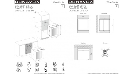 Винный шкаф Dunavox DAV-32.81DW.TO