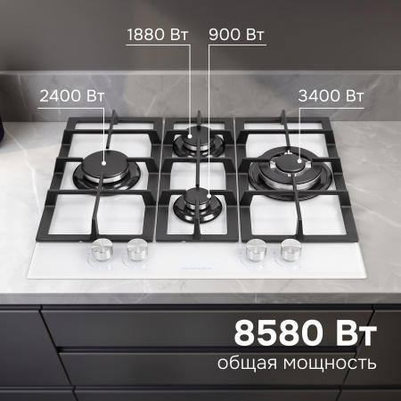 Газовая варочная панель Zigmund & Shtain MN 114.61 W