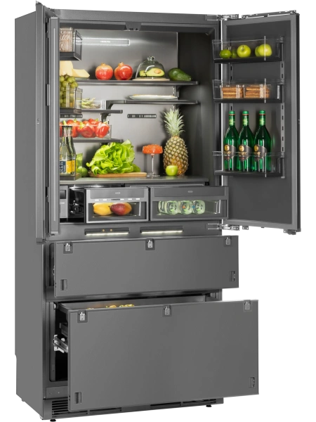 Встраиваемый холодильник HIBERG S-RFQ 800 FB inverter (French door)