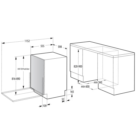 Встраиваемая посудомоечная машина Gorenje GV693A65AD