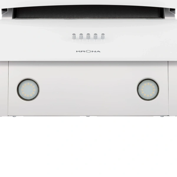 Наклонная вытяжка KRONA INGA 600 white push button