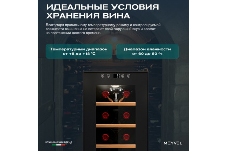 Винный шкаф Meyvel MV08-TBF1-NEXT