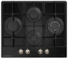 Газовая варочная панель MEFERI MGH604BK GLASS RETRO