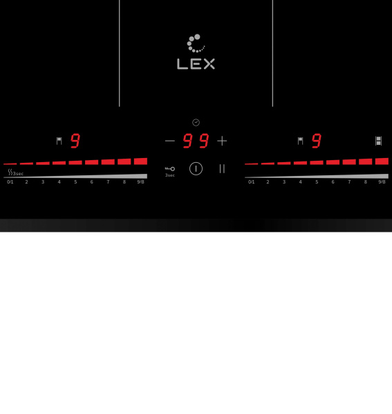 Варочная панель индукционная Lex EVI 641C BL