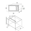 Микроволновая печь встраиваемая HOMSair MOB205GB