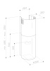 Настенная вытяжка Sirius MO 209 W
