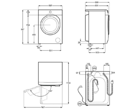 Стирально-сушильная машина Electrolux EW8W4402QE