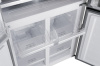 Холодильник Weissgauff WCD 450 White Rock Glass NoFrost Inverter