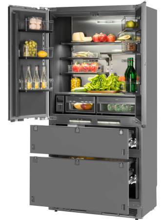 Встраиваемый холодильник HIBERG S-RFQ 800 FB inverter (French door)